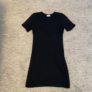 black t shirt dress